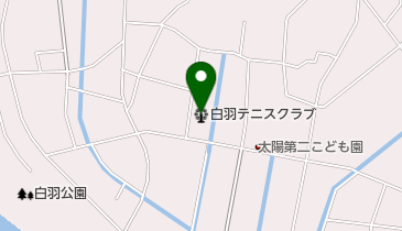 白羽テニスクラブの地図画像