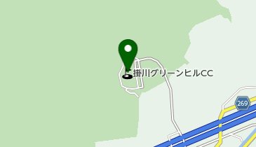 掛川グリーンヒルカントリークラブの地図画像