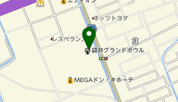 袋井グランドボウルの地図画像