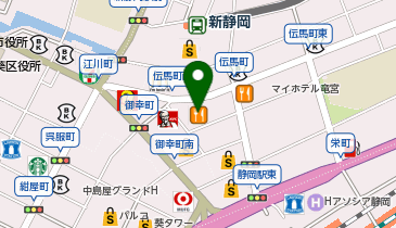 サープラ静岡あそびタウンの地図画像