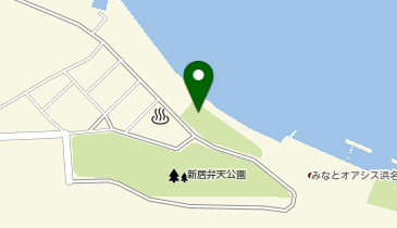 新居弁天海水浴場の地図画像