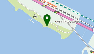 弁天島海水浴場の地図画像