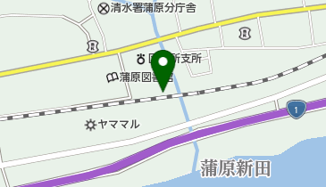蒲原プールの地図画像