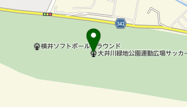 大井川緑地公園運動広場サッカーグランドの地図画像