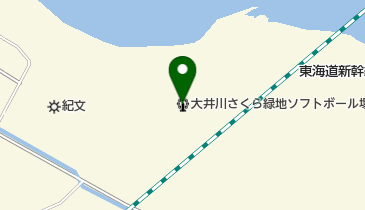 大井川さくら緑地ソフトボール場の地図画像