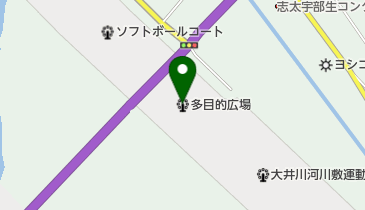 焼津市大井川河川敷運動公園多目的広場の地図画像