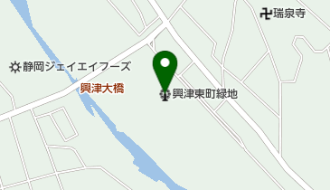 興津東町緑地の地図画像