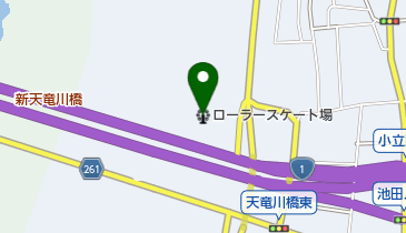 豊田天竜川グラウンドローラースケート場の地図画像