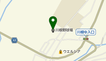 川根野球場の地図画像