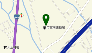 南運動場の地図画像