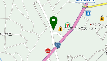 伊豆高原桜並木の地図画像