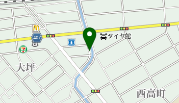 大沢川河畔の地図画像