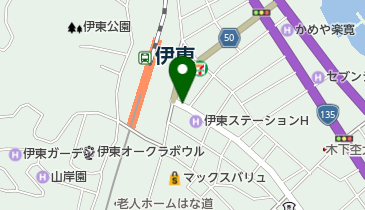 伊東温泉花笠踊りの地図画像