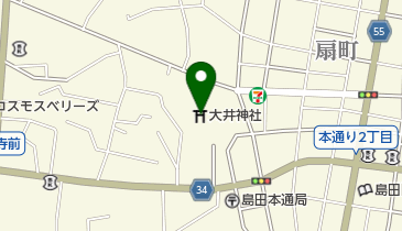 島田大祭帯祭りの地図画像