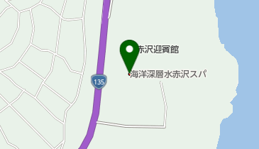 海洋深層水赤沢スパの地図画像