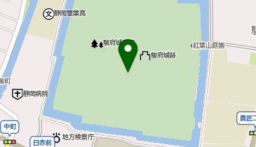 駿府城公園の地図画像