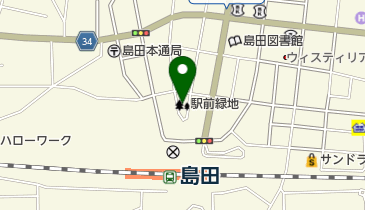 駅前緑地の地図画像