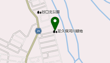 足久保河川緑地の地図画像