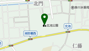 北池公園の地図画像