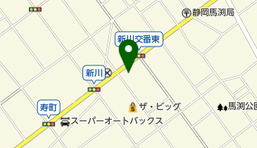 静岡マツダ静岡新川店の地図画像