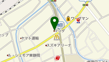 静岡マツダ静岡池田店の地図画像