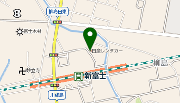 駅レンタカー新富士営業所の地図画像