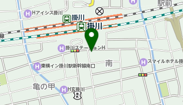 駅レンタカー掛川営業所の地図画像