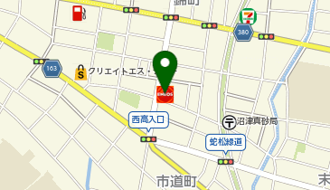 ニコニコレンタカー沼津真砂町店の地図画像