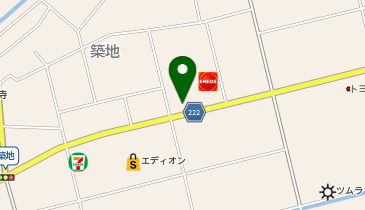 さわやか藤枝築地店の地図画像