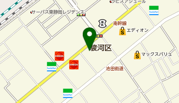 星乃珈琲店静岡曲金店の地図画像