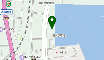 みなとオアシスまぐろのまち清水の地図画像