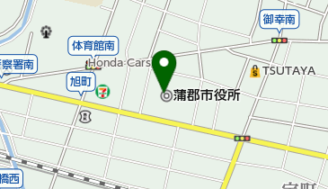 蒲郡市役所の地図画像