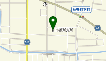 津島市役所神守支所の地図画像
