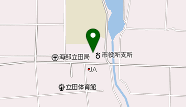 愛西市役所立田支所の地図画像