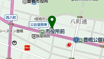 豊橋警察署の地図画像