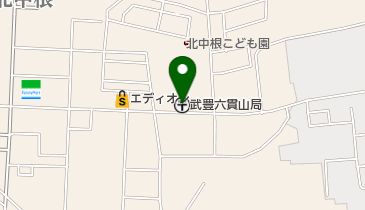 武豊六貫山郵便局の地図画像