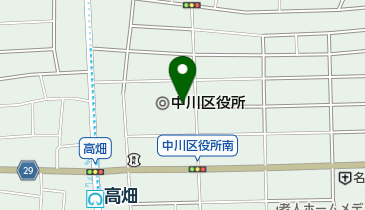 名古屋市保健所中川保健センターの地図画像