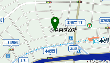 名古屋市保健所名東保健センターの地図画像