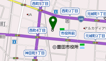 豊田市保健所の地図画像