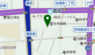在名古屋中華人民共和国総領事館の地図画像