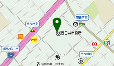 春日井市消防本部の地図画像