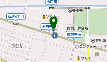 豊川市消防署の地図画像