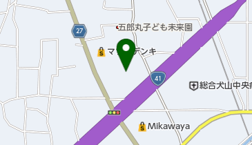 犬山市消防署の地図画像