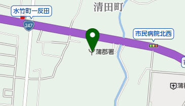 蒲郡市消防本部消防署の地図画像