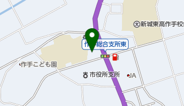 新城市消防署作手出張所の地図画像
