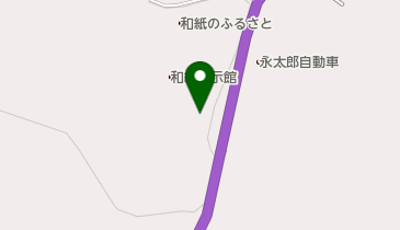 和紙工芸体験館の地図画像