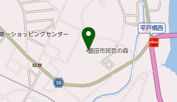 豊田市民芸の森の地図画像