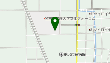 稲沢市立中央図書館の地図画像