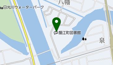 蟹江町図書館の地図画像