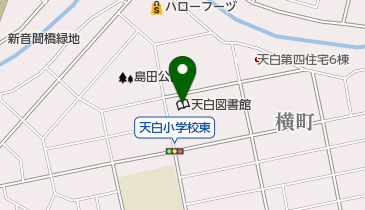 名古屋市天白図書館の地図画像